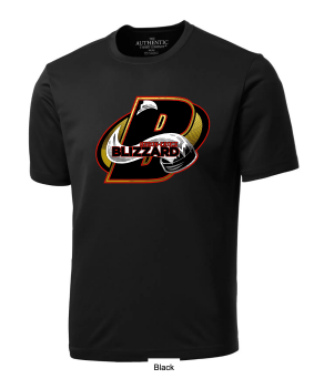 Adult Polyester T-Shirt- [Huron Bruce Blizzards]